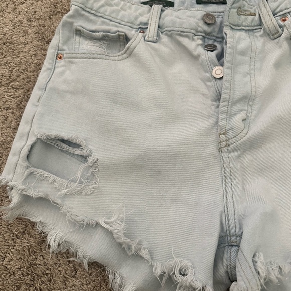 Wild Fable Distressed Light Blue Denim Shorts - Picture 3 of 8